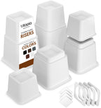 Utopia Bedding Adjustable Bed Risers 3 & 5 Inch, Black, 36-Pack