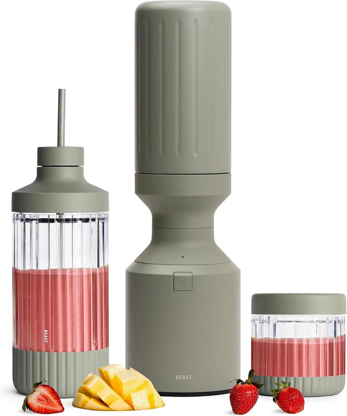 Beast Mega 1200 Stainless Steel Countertop Blender, Sage, 1200W