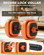 Rendpas Adjustable Dumbbell Set – Free Weights for Home Gym Workouts