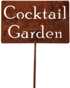 Funny Garden Stake 20 to 33 Inches Tall (Cocktail Garden, Large 28" Tall)