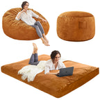 Bean Bag Chairs for Adults - Giant Bean Bag Convertible Floor Sofa