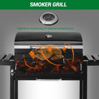 Outvita Extra Large Charcoal BBQ Grill, Two Individual Charcoal Tray