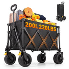 Collapsible Foldable Wagon Cart with Wheels