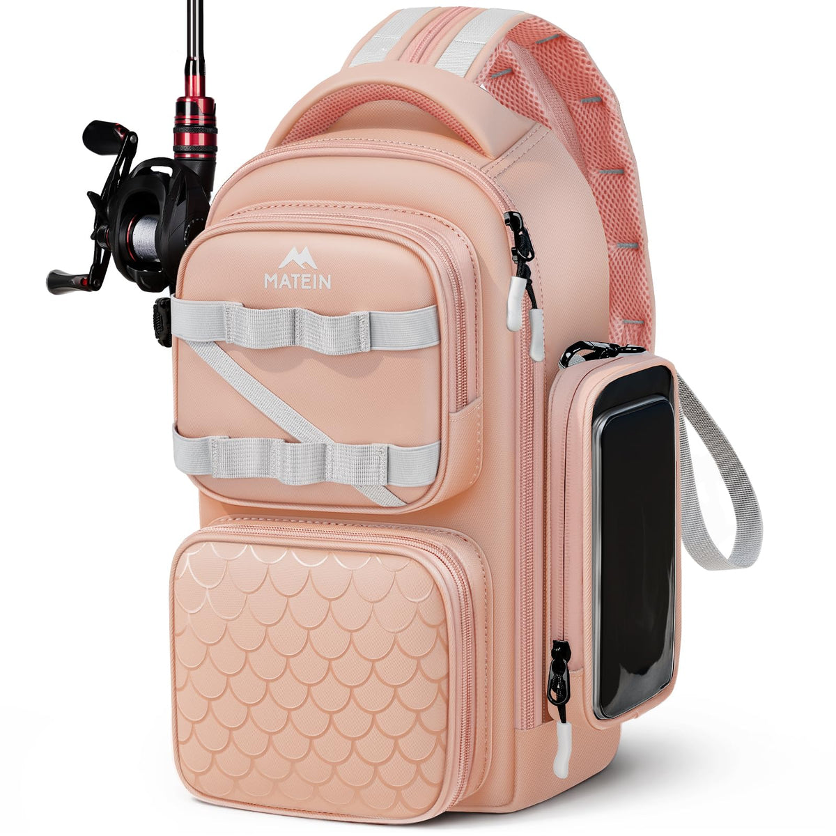 MATEIN Fishing Sling Bag with Phone Pouch, 3600 Tackle Box Backpack