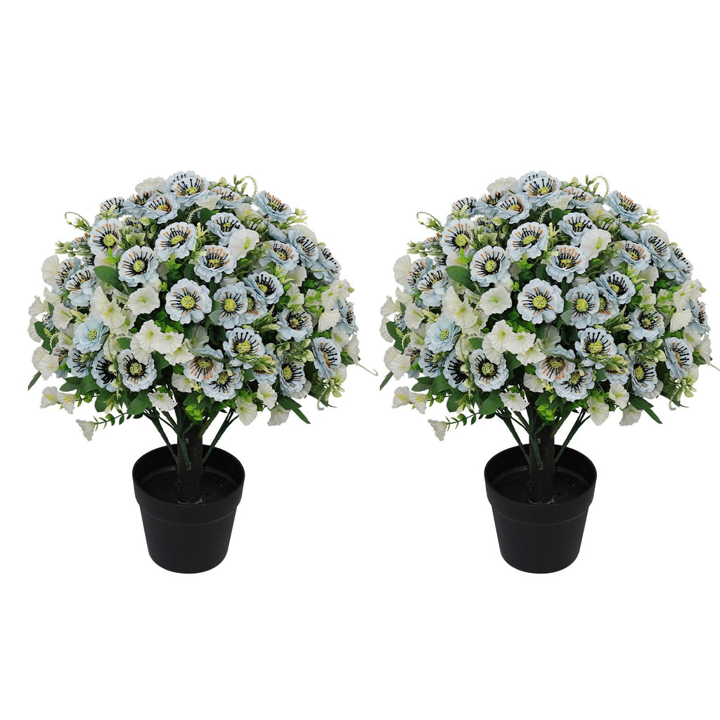 24" Artificial Cypress Ball Plants Outdoor, Fall Topiary Trees
