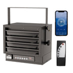 Bonnlo 6000W Electric Garage Heater with Remote & Smart WIFI Control Black