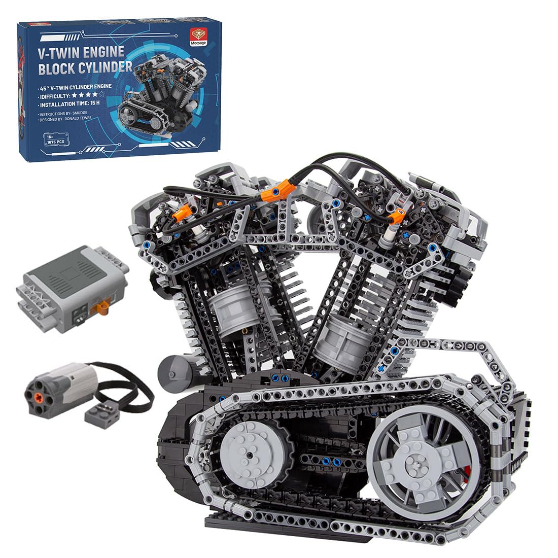 Turbo Aircraft Engine Building Blocks and Construction Toy, Collectible Technology-Themed Model to Build and Display, Great Gift for Birthdays, Christmas (1813 PCS)