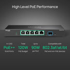 Omada ES206XPP-M2, 5 Port 2.5G Easy Managed PoE Switch