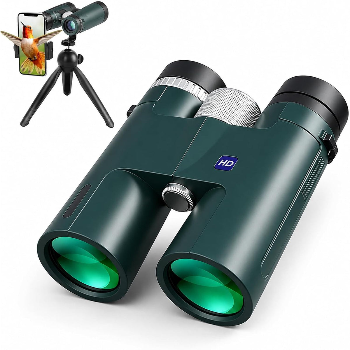 Osmo Optic Edge Binoculars, High Powered with Upgraded Phone Adapter