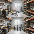 Floor Bike Rack,Double-Side 10-Bike Rack 60"L,Grid Bike Rack In Ground