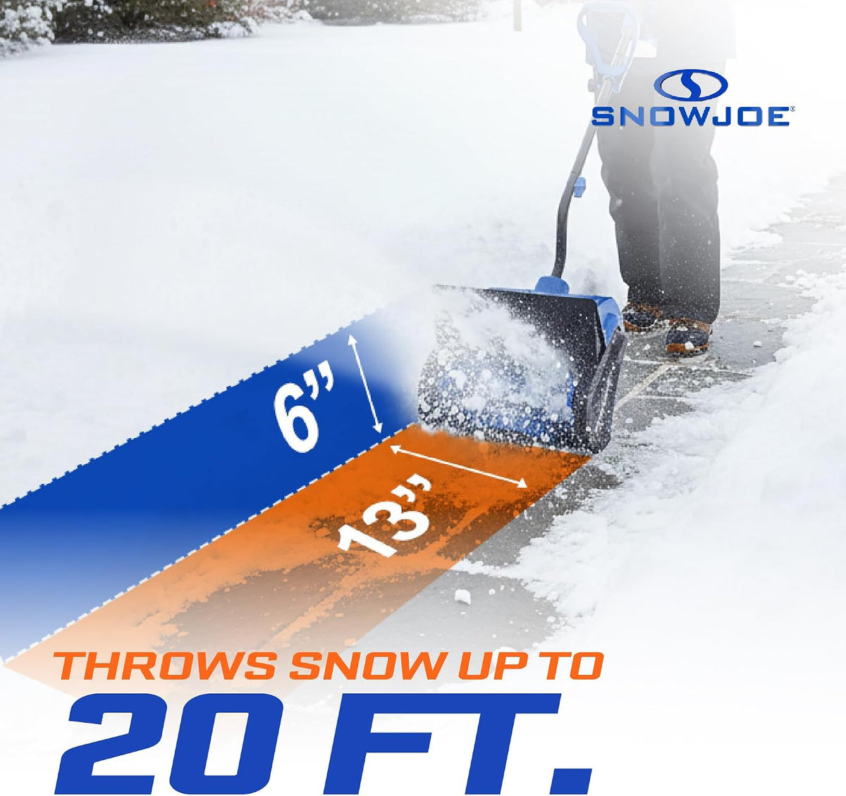 Snow Joe 24V Cordless Snow Shovel Kit with Cover and Scraper, 24V-SS13-TV1