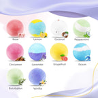 TranquilBliss Bath Bombs Set for Women, 50 PCS 10 Scents Natural Bathbombs