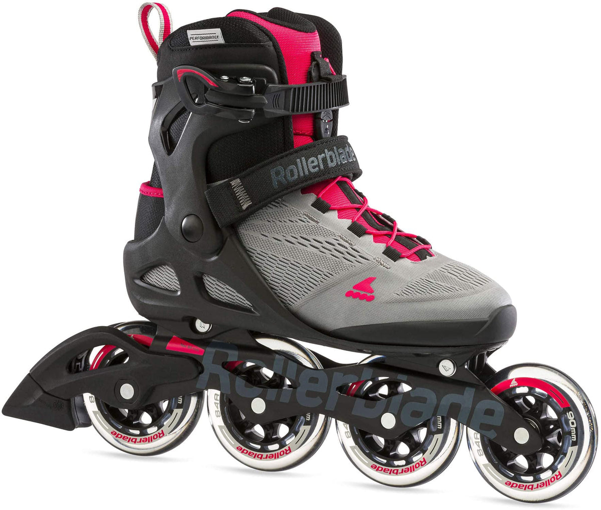 Rollerblade Macroblade 90 Women's Adult Fitness Inline Skate, Neutral Paradise Pink