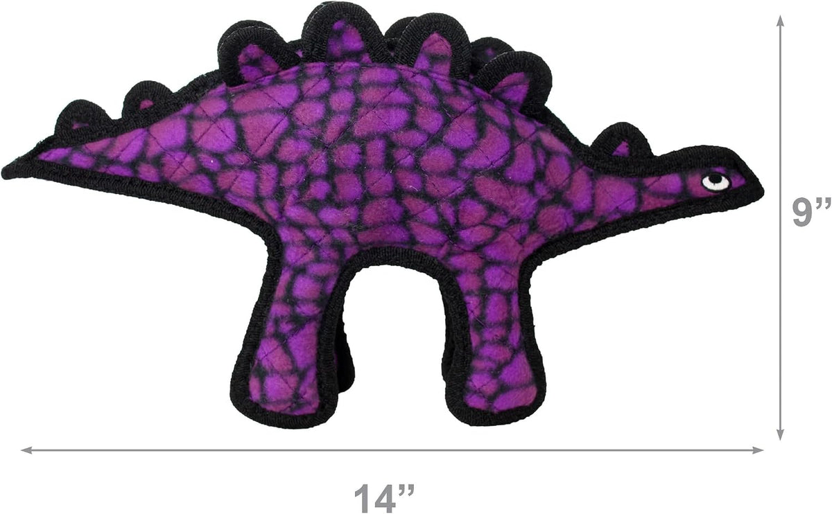 TUFFY® 5 Pack Jr Bear, Hippo, Bone, Stego & GearRing Durable Plush Dog Toys