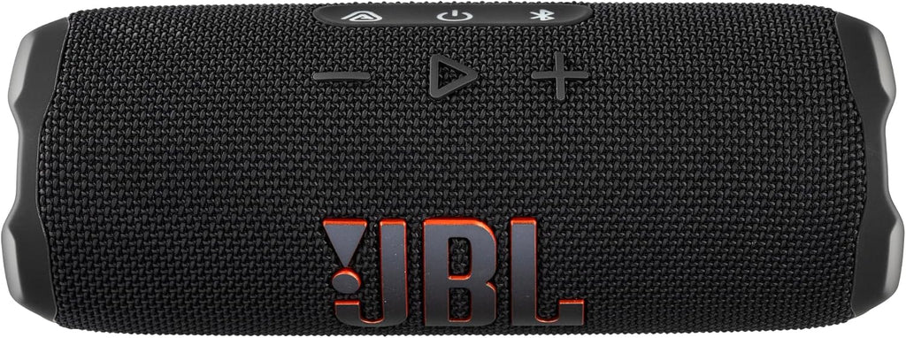 JBL FLIP 7 (Black) Waterproof Portable Speaker Bundle with X-Halo Hardcase (Black)