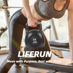 LIFERUN Adjustable Kettlebell, 22.5/44 LB Kettlebell with 7 Weight Levels