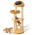 SHODMI 54" Modern Cat Tree Tower for Indoor Cats, Large & Multi-Cat Homes