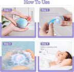 TranquilBliss Bath Bombs Set for Women, 50 PCS 10 Scents Natural Bathbombs