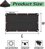 16x31 FT,Beige HDPE Mesh Tarp with Upgraded Grommets,Outdoor Sunblock Shade Cloth, for Plants Greenhouse Outdoor Pergola Lawn Kennel Chicken Coop