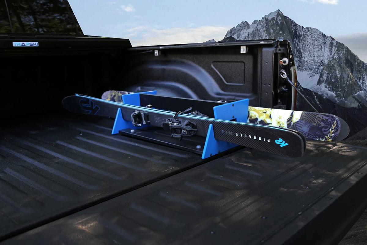 TRAPSKI All Mountain/Race/XC Ski and Snowboard Mobile Rack | Marine Grade HDPE Plastic | Made in The USA