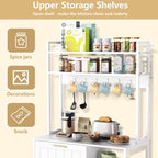 6-Tiers Kitchen Bakers Rack, Microwave Stand Cabinet with Storage