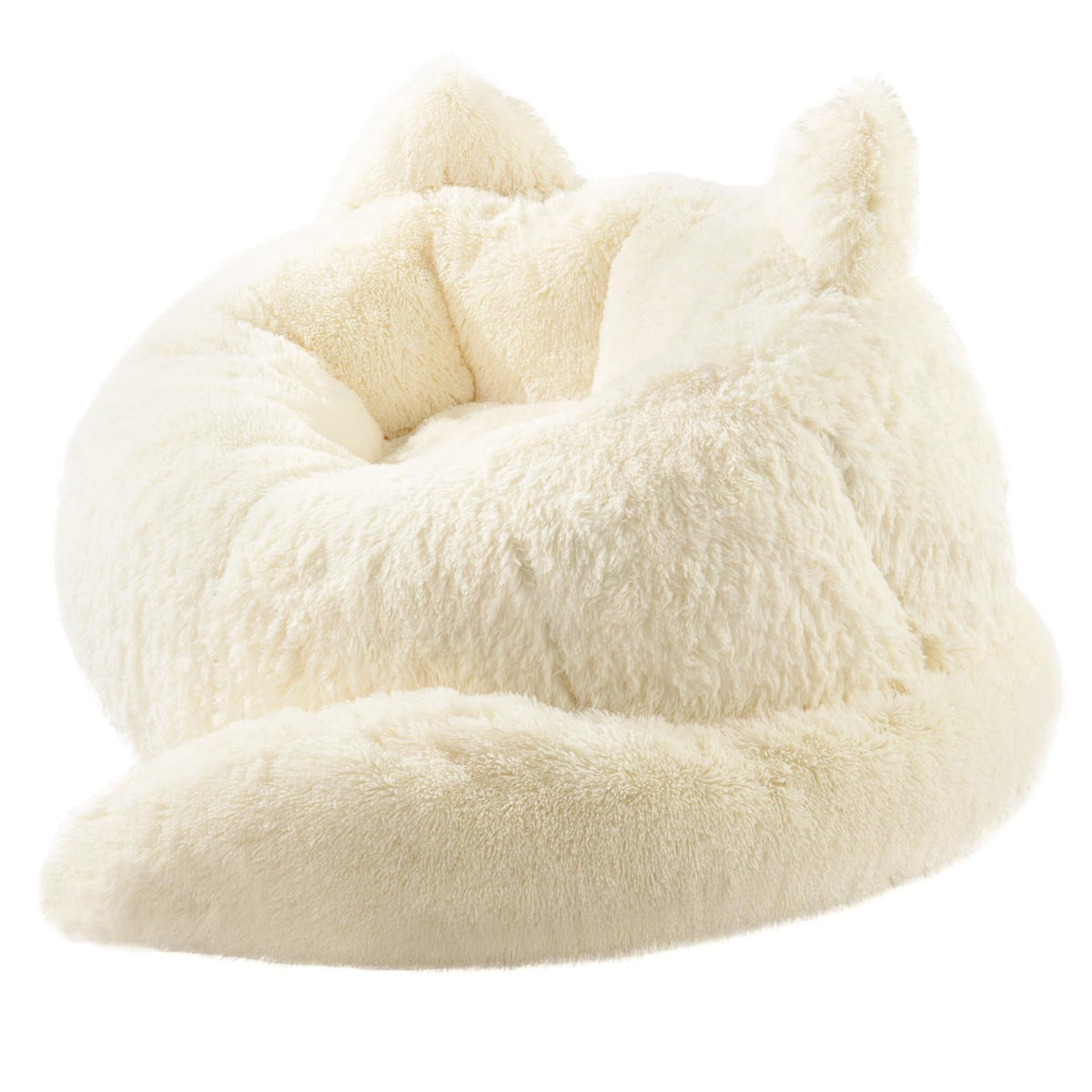 Bean Bag Chair for Adults Teens, Giant Faux Fur Cat Beanbag Sofa