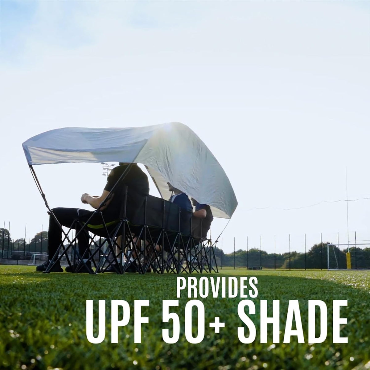 QuickPlay Pro 6-Seater Team Bench with Canopy Shelter - Sideline