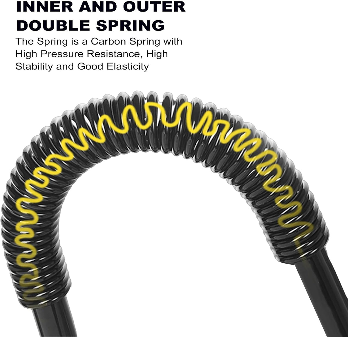Power Twister Bar, 10kg-100kg Spring Expander, Portable Workout Equipment for Chest Workout, Shoulder, Forearm, Bicep and Arm(100kg)
