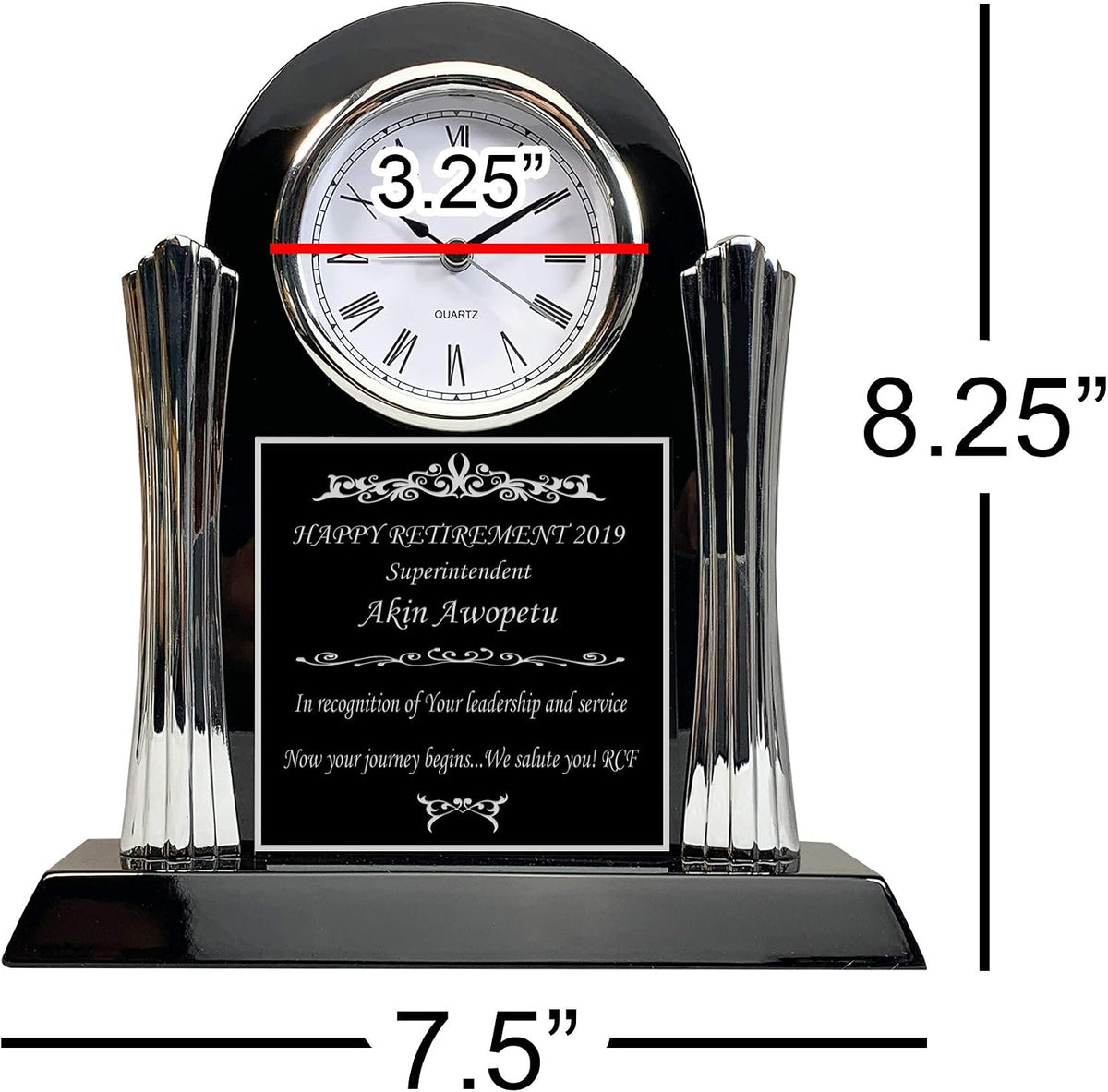 Personalized Clock for Retirement Gift, Achievement, Graduation, Customer Service Award, Police, Corporate, Firefighters, Medical School Graduation