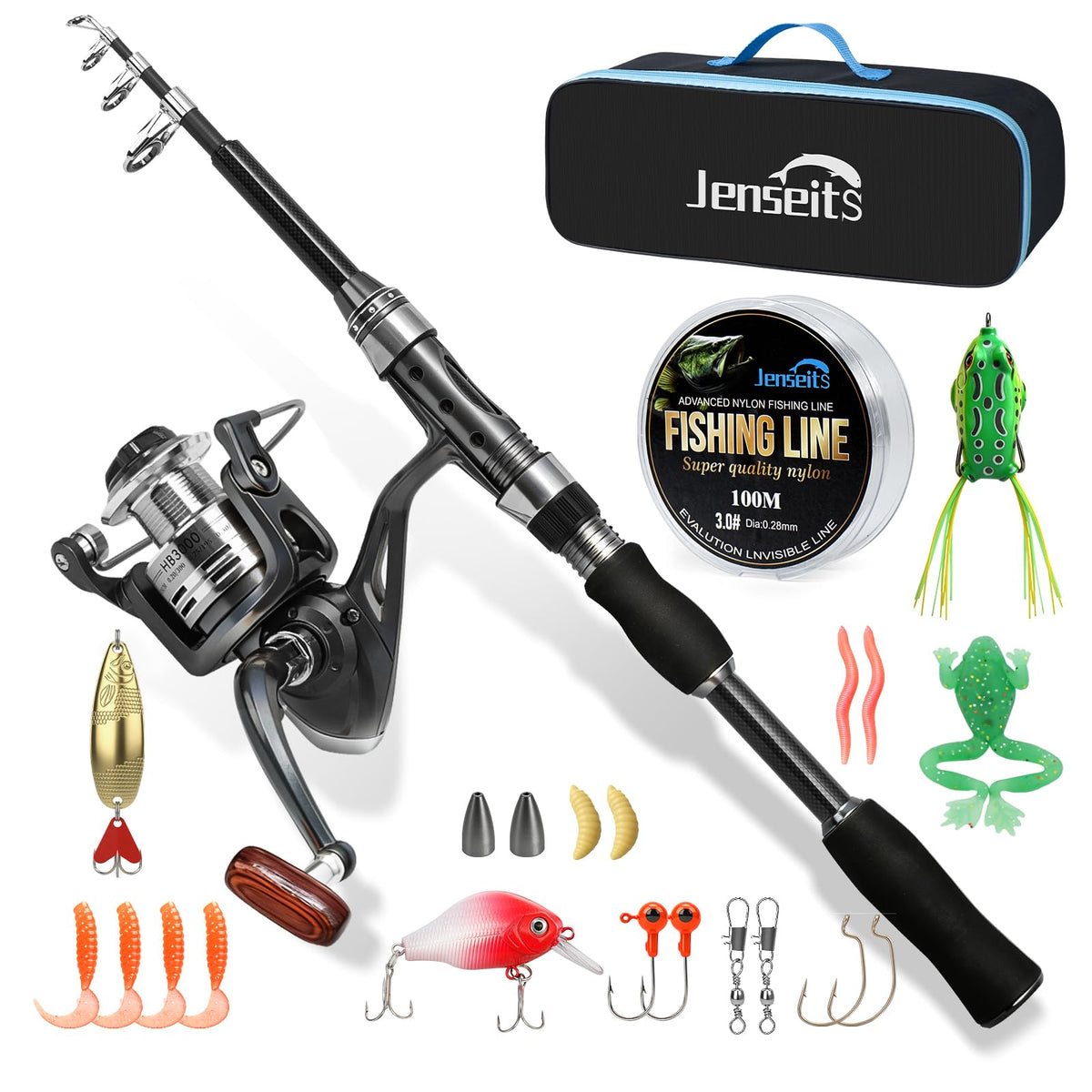 Jenseits Fishing Rods, Fishing Pole & Reel Combos for Freshwater Fishing