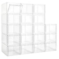 LXLXXL 18 Pack Storage Bins with Lids, 19 Qt Stackable Clear Storage Box