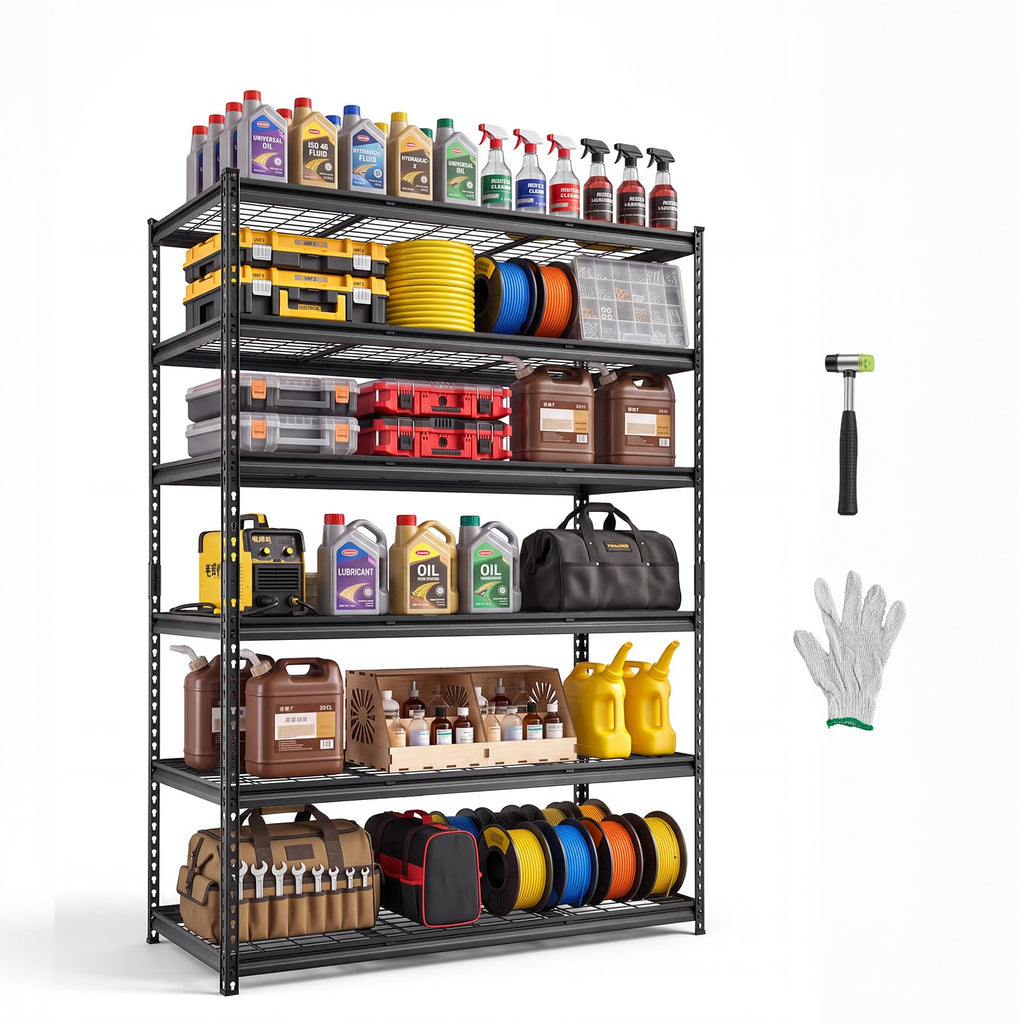 VEVOR Storage Shelving Unit 5-Tier Adjustable 2000 lbs Capacity 60"x24"x78"