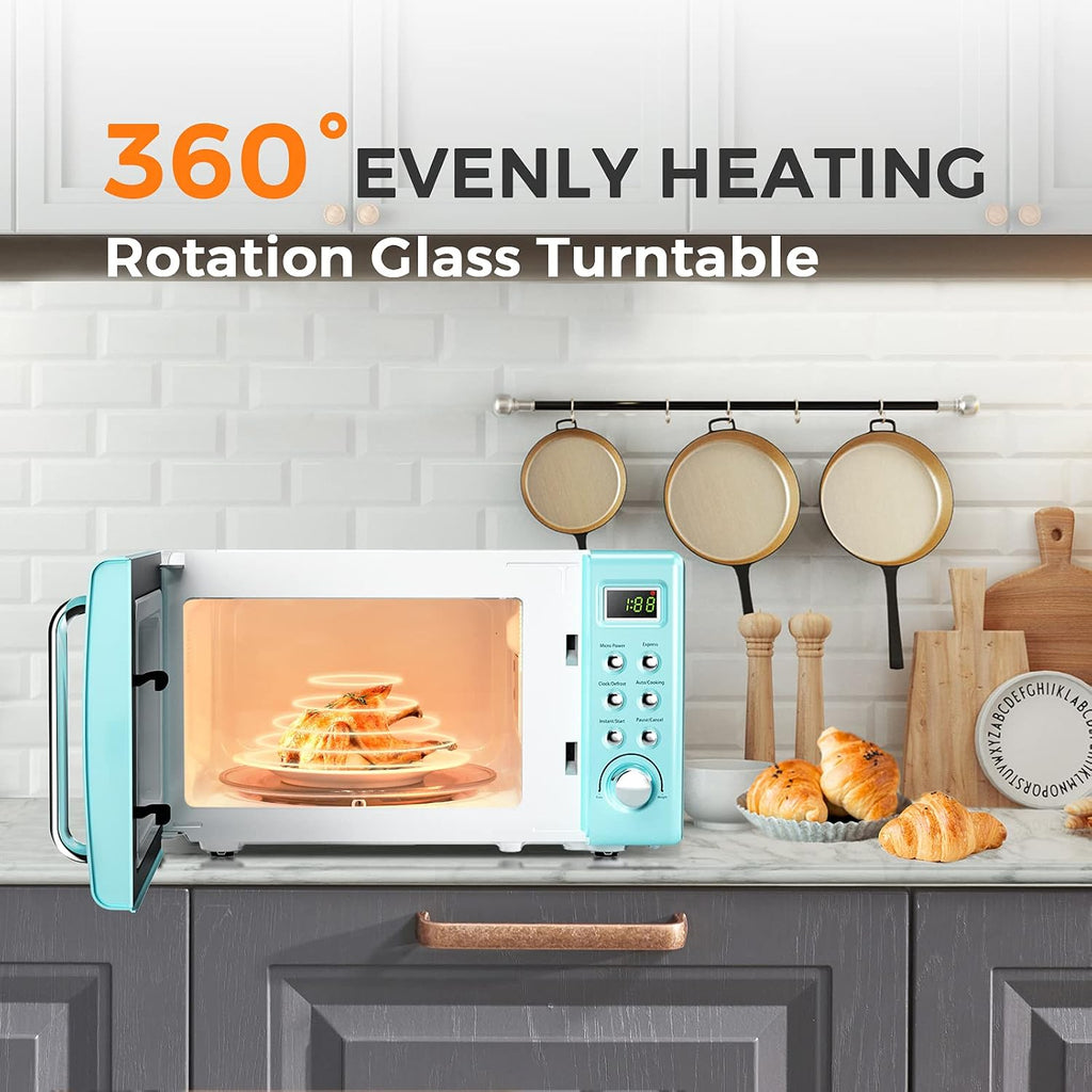 0.7Cu.ft Mini Microwave Countertop w/ 5 Micro Power, 700W