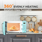 0.7Cu.ft Mini Microwave Countertop w/ 5 Micro Power, 700W