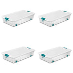 Sterilite Latching Box with Lids for Home and Office, 32 Quart, 6-Pack