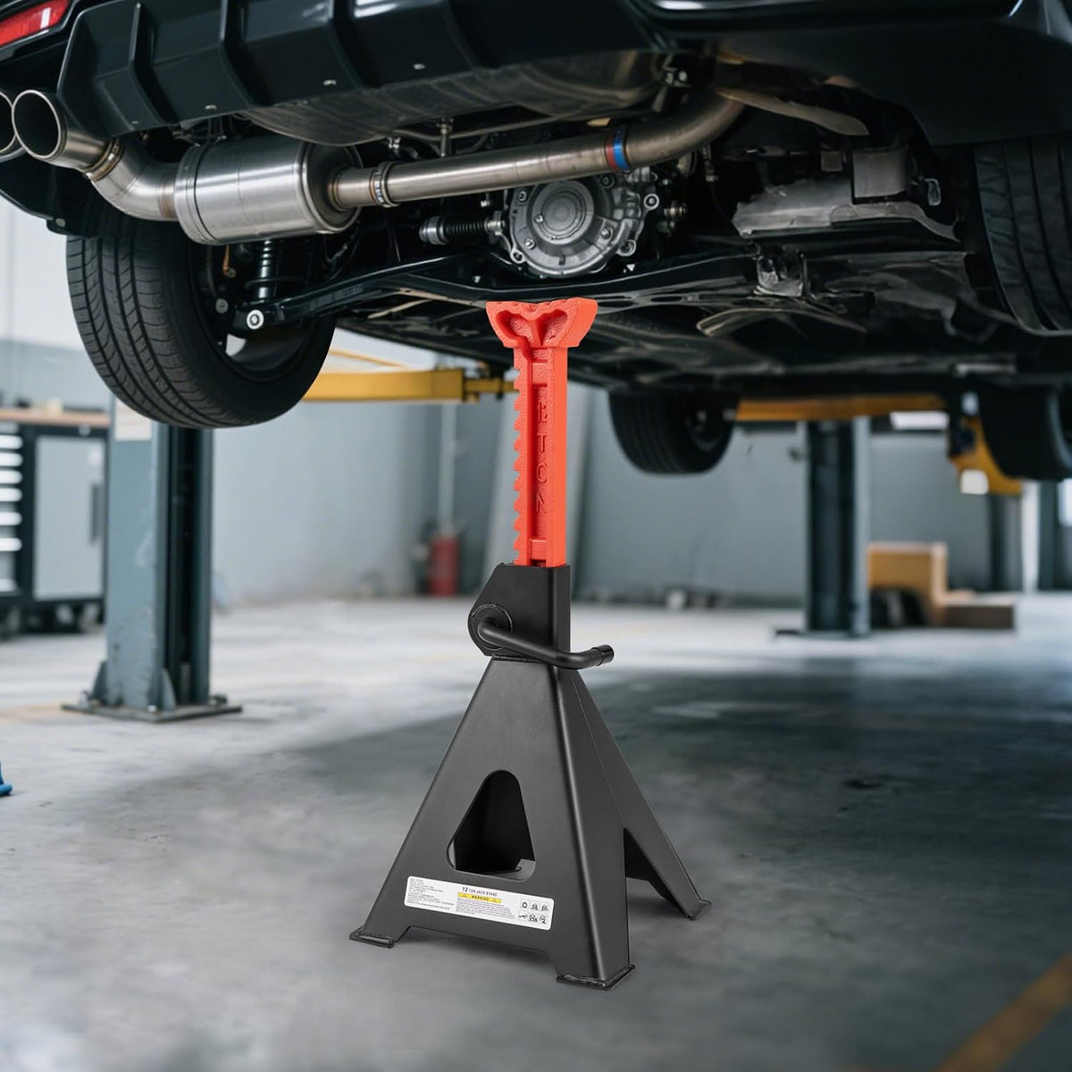 Goplus Jack Stands 12 Ton, 4 Pack 26,400 LBS Jack Stand with 19"-29.5" Adjustable Lifting Height, Handle Lock, Heavy-Duty Car Jack Stand for SUV, Sedan, Pickup, UTV