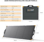 PECRON 300 Watt Solar Panel, Portable Solar Panel for Power Station