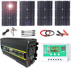 800W Off-Grid Solar Panel Kit with 50A Charge Controller - Waterproof Solar Solution for RVs and Campers(100W)
