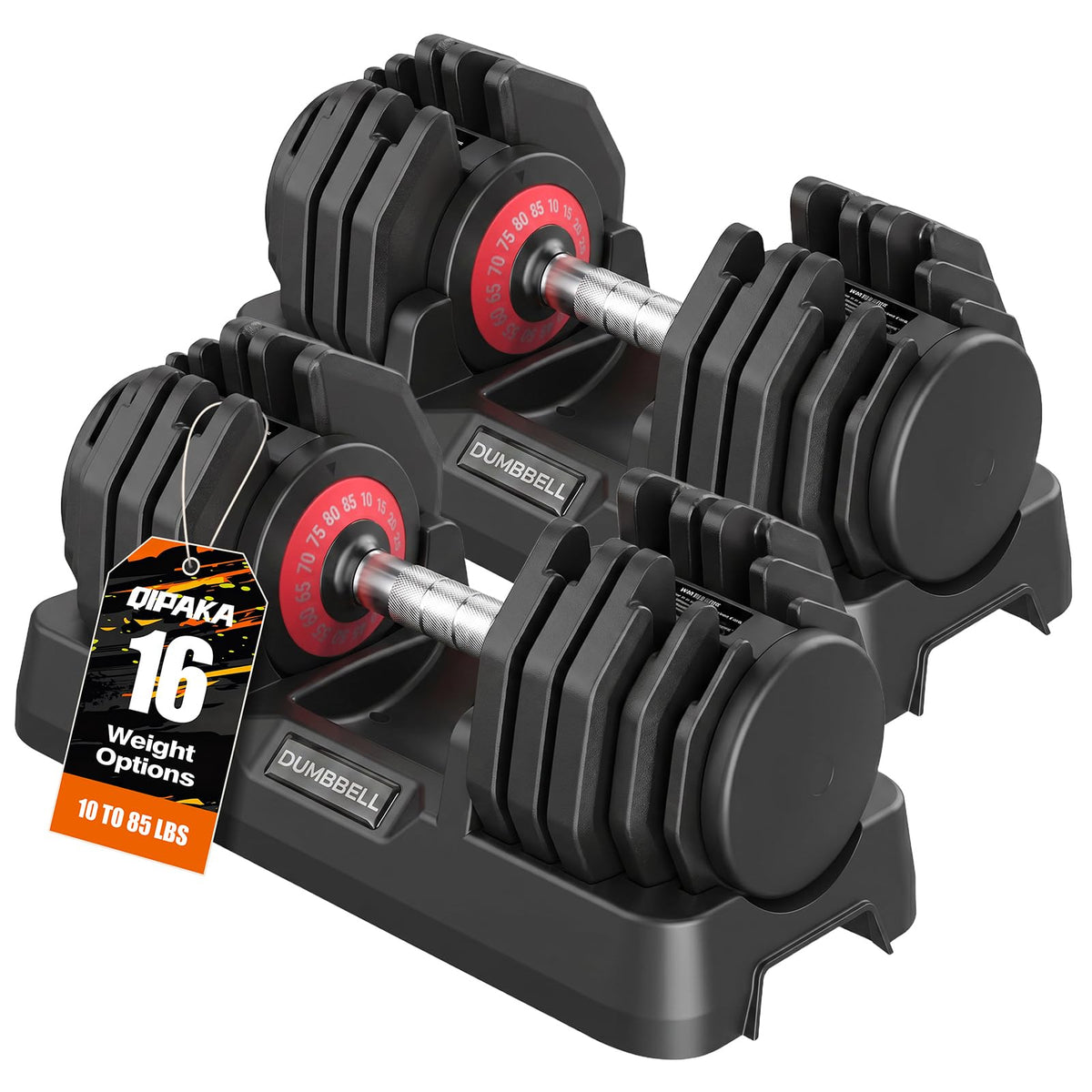 Adjustable Dumbbells Set of 2 for Home Gym Fitness Free Weights Set