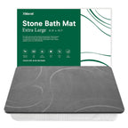 XMarrat Extra Large Stone Bath Mat for Bathroom, 2 Pack, 31.5"x19.7"