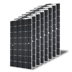 200W 12V (2pcs 100W) Flexible Monocrystalline Solar Panel with Solar Cable Waterproof Photovoltaic Module for Non-Flat Surface