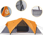 Amazon Basics Camping Tent, 3-Season Dome Design with Rainfly