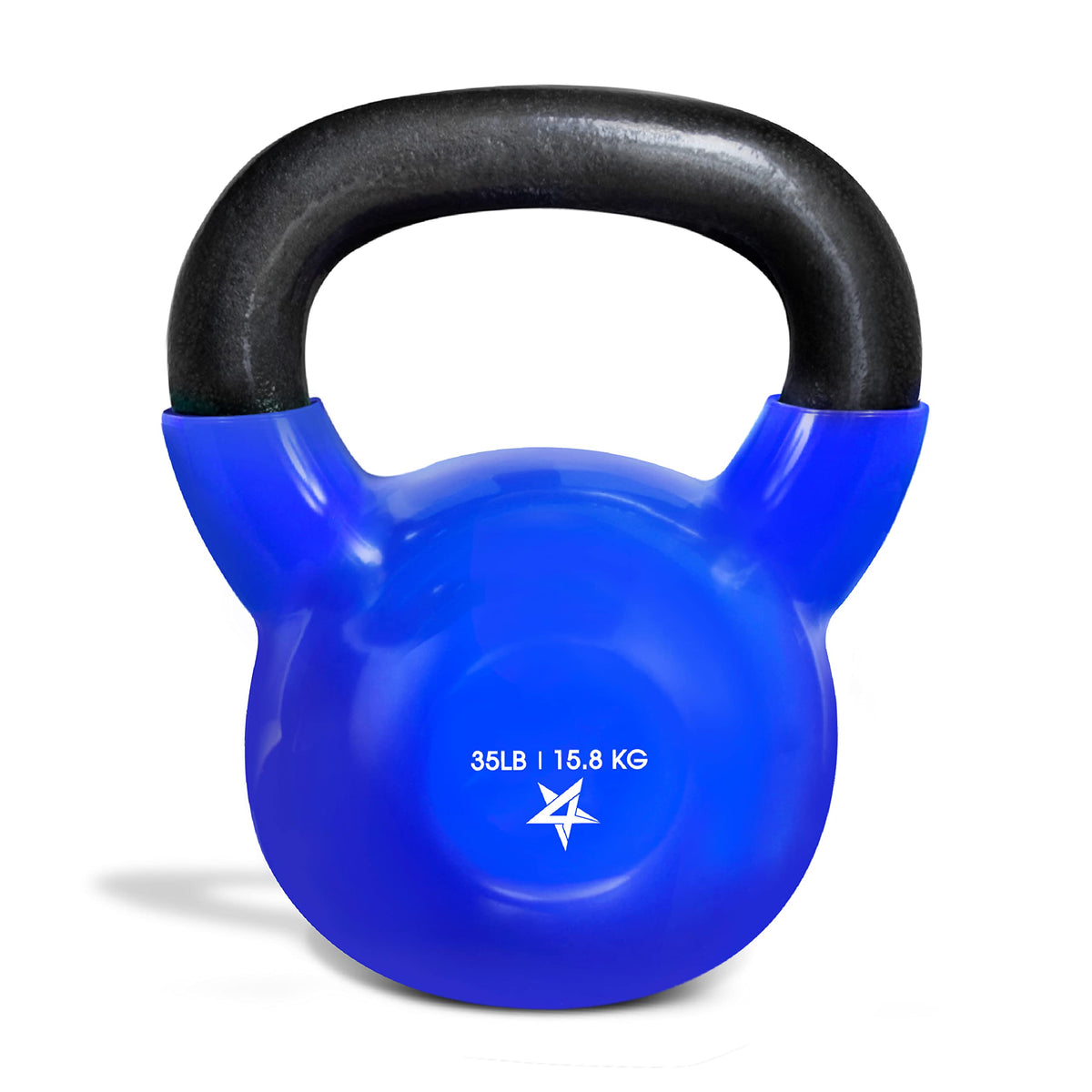 Yes4All Vinyl Kettlebell, 5–100 Lb Strength Training Kettlebell