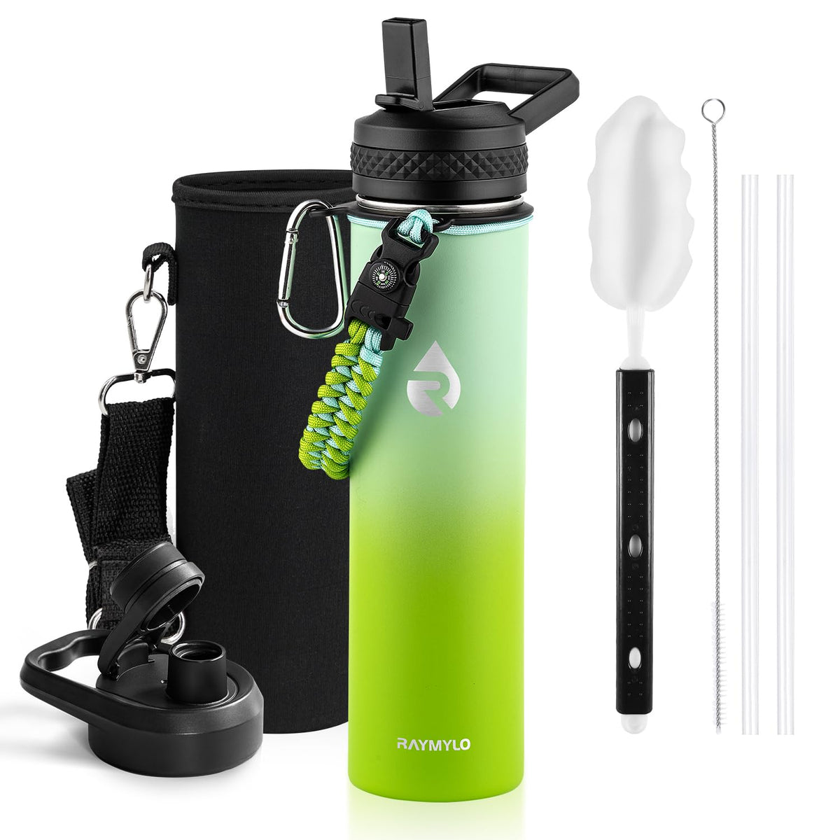 RAYMYLO Insulated Water Bottle 40 oz, Triple Wall Vacuum Stainless Steel