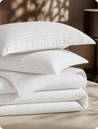 Bedsure PureWoven 100% Cotton Percale Duvet Cover King, Rope Weave, White