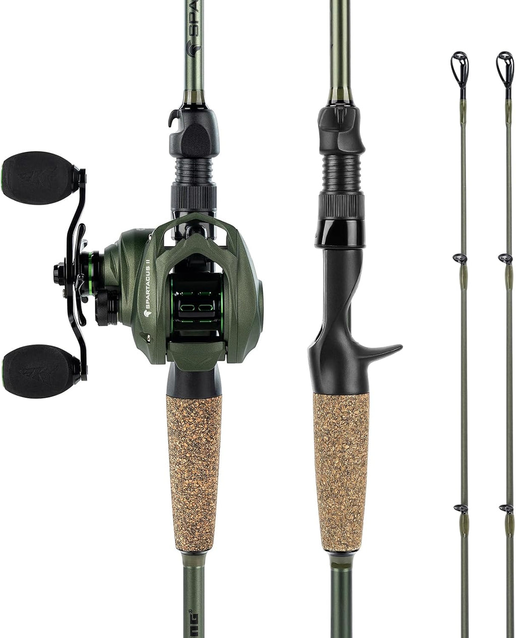 KastKing Spartacus II Twin-Tip Fishing Rod and Reel Combo
