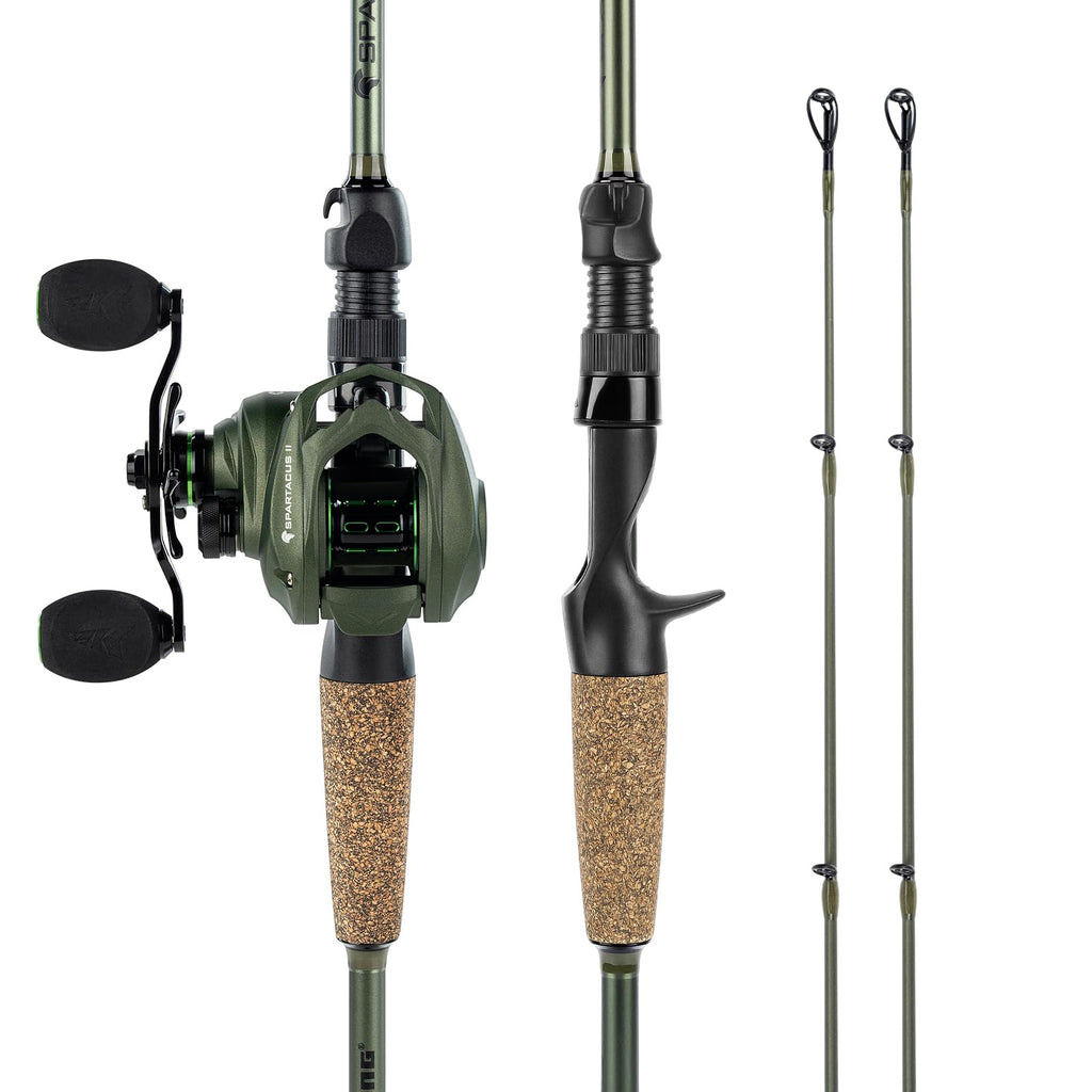 KastKing Spartacus II Twin-Tip Fishing Rod and Reel Combo