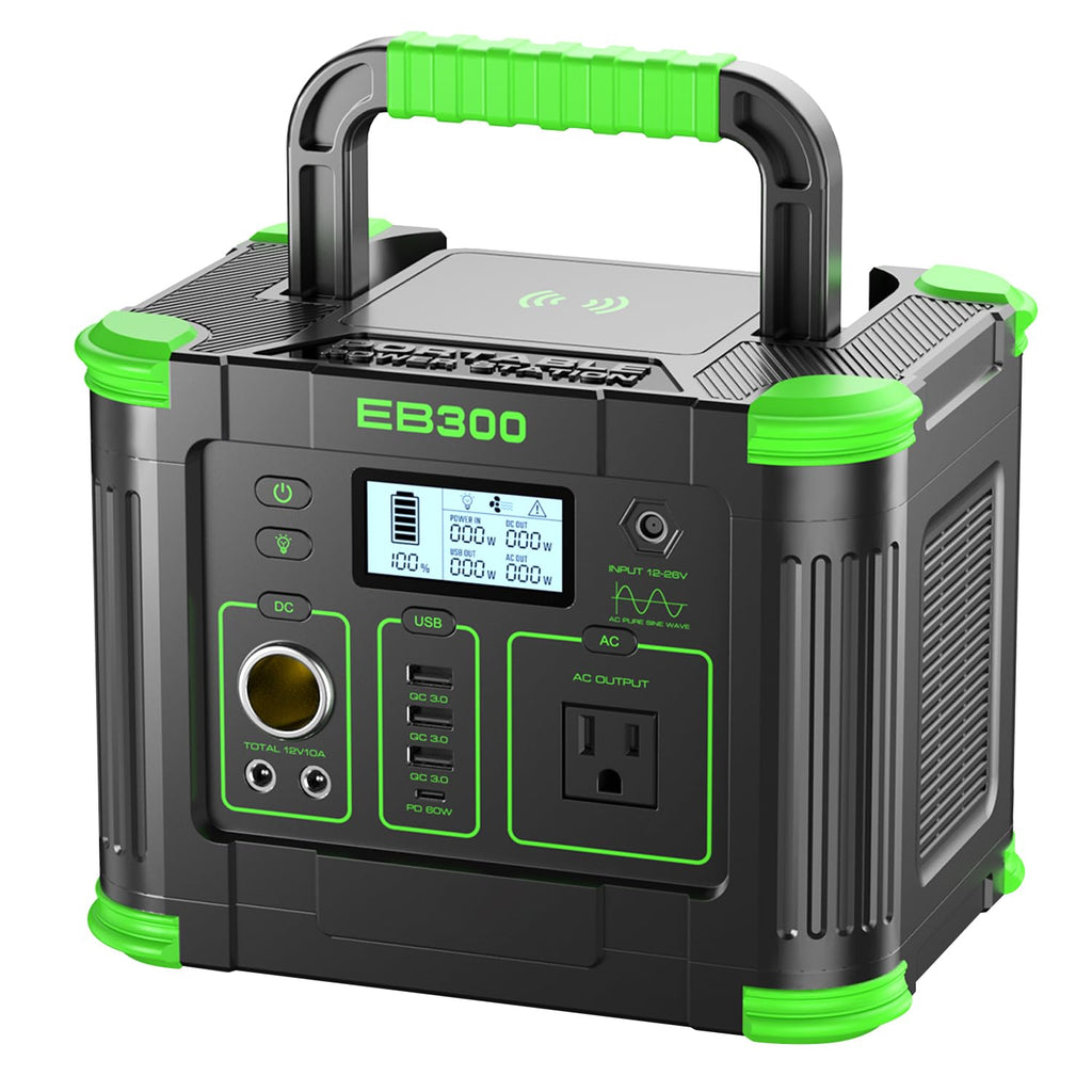 500W Portable Power Station 519.48Wh Outdoor Solar Generator Backup Battery