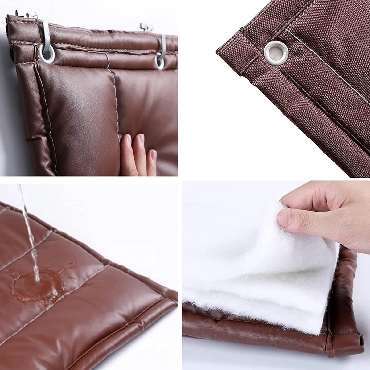 Sound Proof Curtains for Doorway, Winter Thicken Cotton Door Curtain, Thermal Insulated Keep Warm Blackout Drapes, Windproof Waterproof Oxford Cloth for Dorm Room Classroom