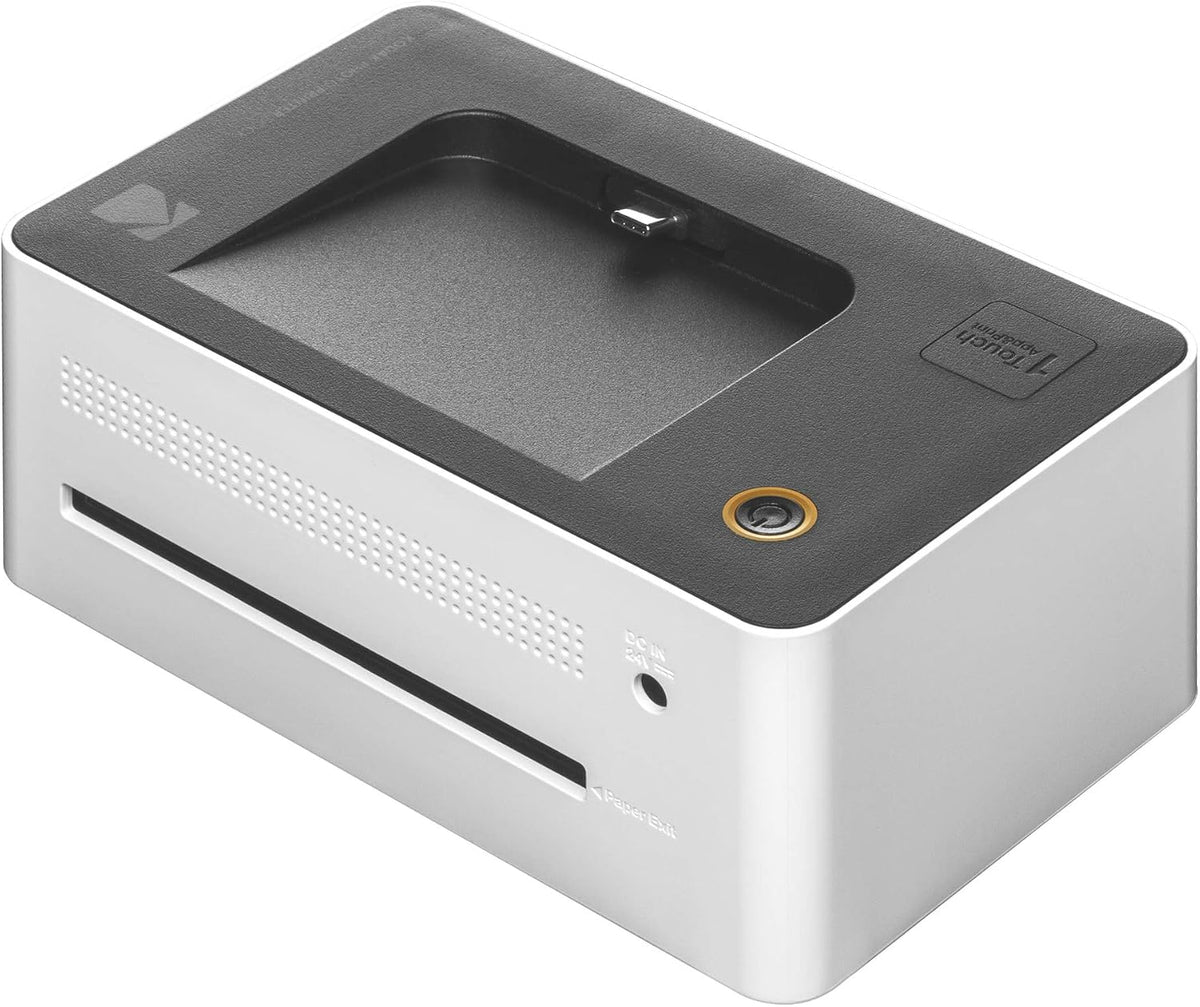 KODAK Dock Premium 4x6” Portable Instant Photo Printer (2022 Edition) Bundled with 120 Sheets | Full Color Photos, 4Pass & Lamination Process | Compatible with iOS, Android, and Bluetooth Devices